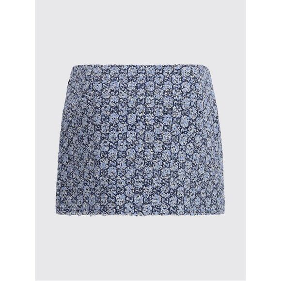 Gucci Skirt Woman Gnawed Blue - Picture 3 of 4